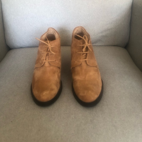 Cotelac Almond Toe Suede Booties - Picture 2 of 8